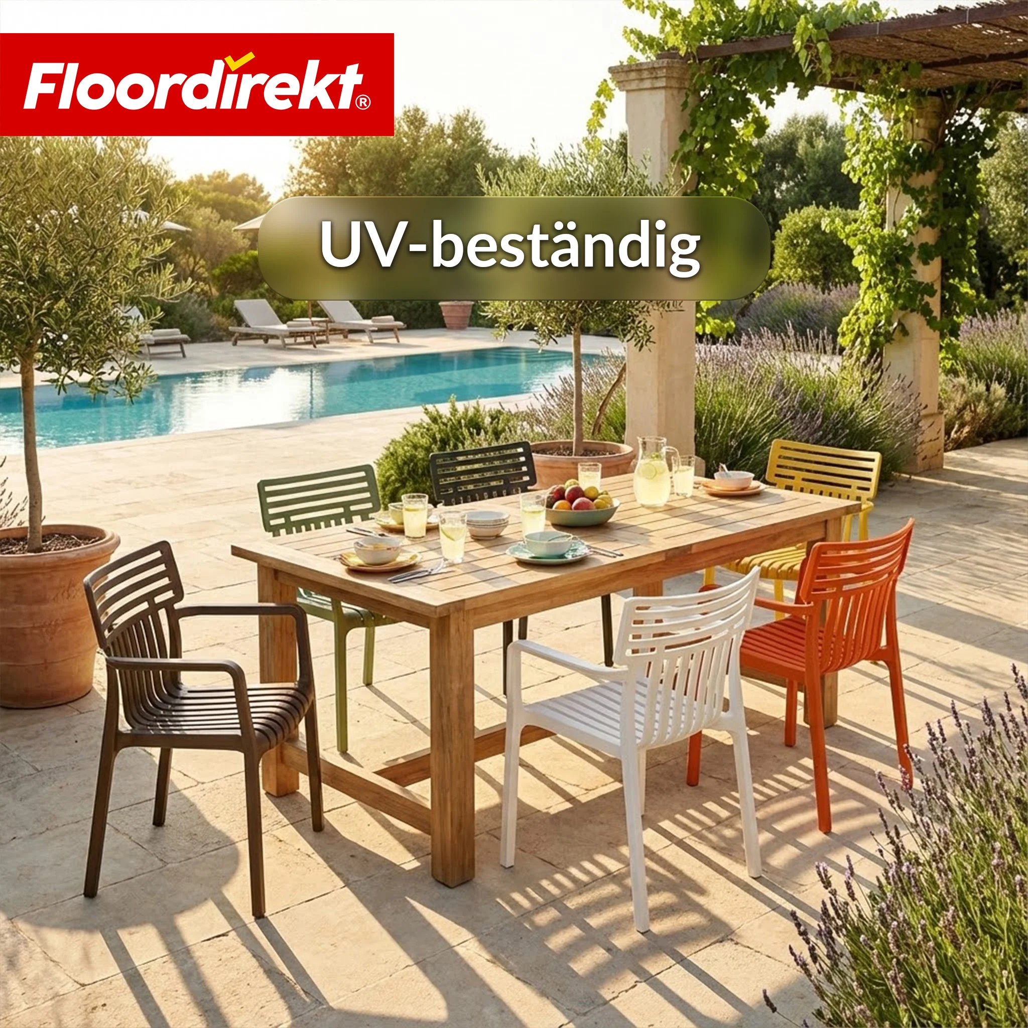Gartenstuhl | Terrano | Stapelbarer Designstuhl wetterfest & UV-beständig für Garten, Balkon & Terrasse - Image 8